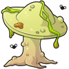 Green sickly mushroom.